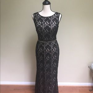 Sangria Petite Black Evening Dress Size 10P