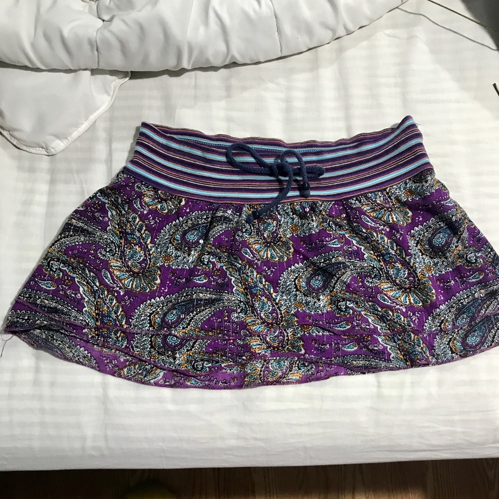 Boho mini skirt