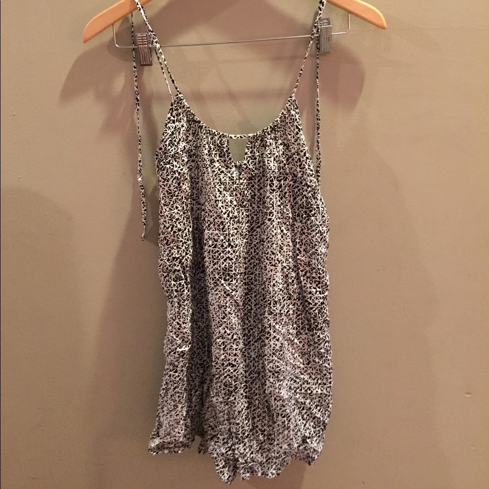 Aeropostale black and white romper