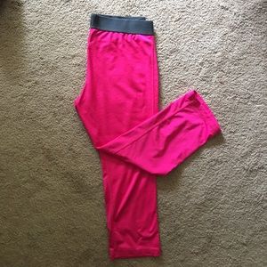 HOT PINK SOFFEE STRETCHY CAPRIS