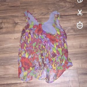 cute summer multicolored tank top