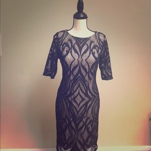 Sandra Darren Black Cocktail Dress Size 10