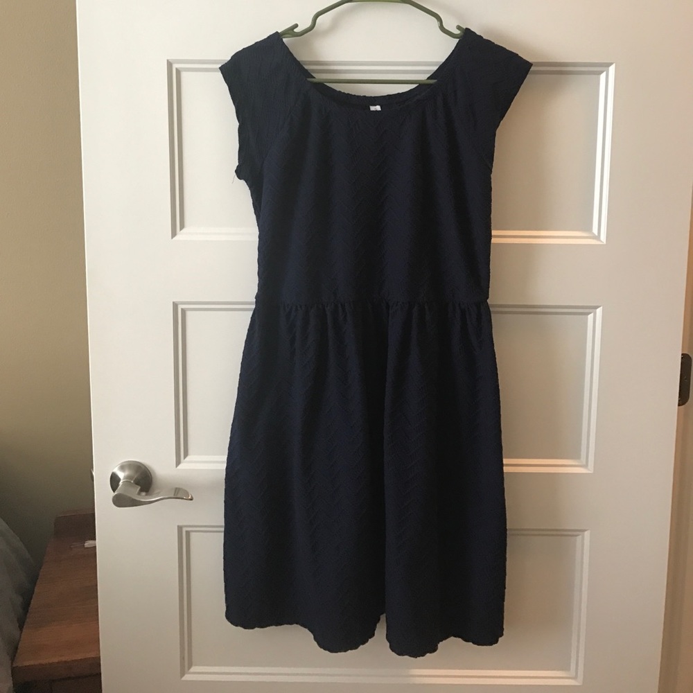 Dark blue stretchy dress