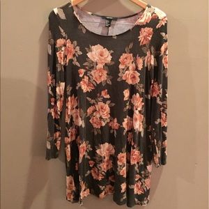 Forever 21 loose-fitted flowered dress
