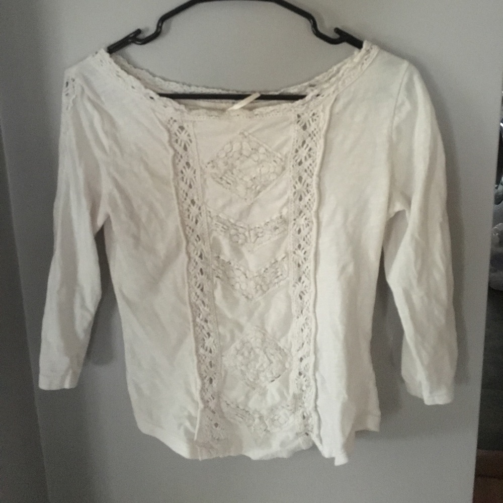 White Free People shirt