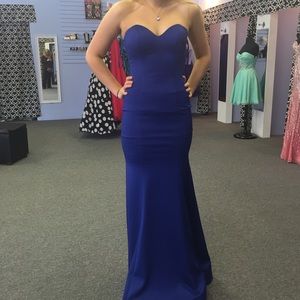 Royal blue prom dress