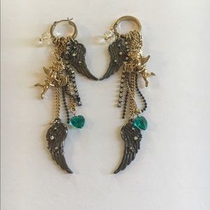 Betsey Johnson Angel Earrings