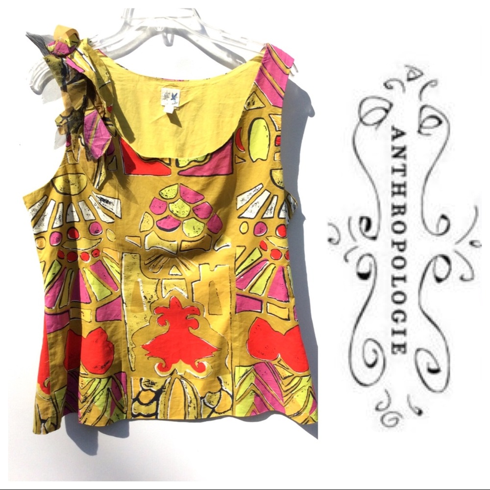 EDME & ESSYLTE anthropologie shirt TOP 12 large