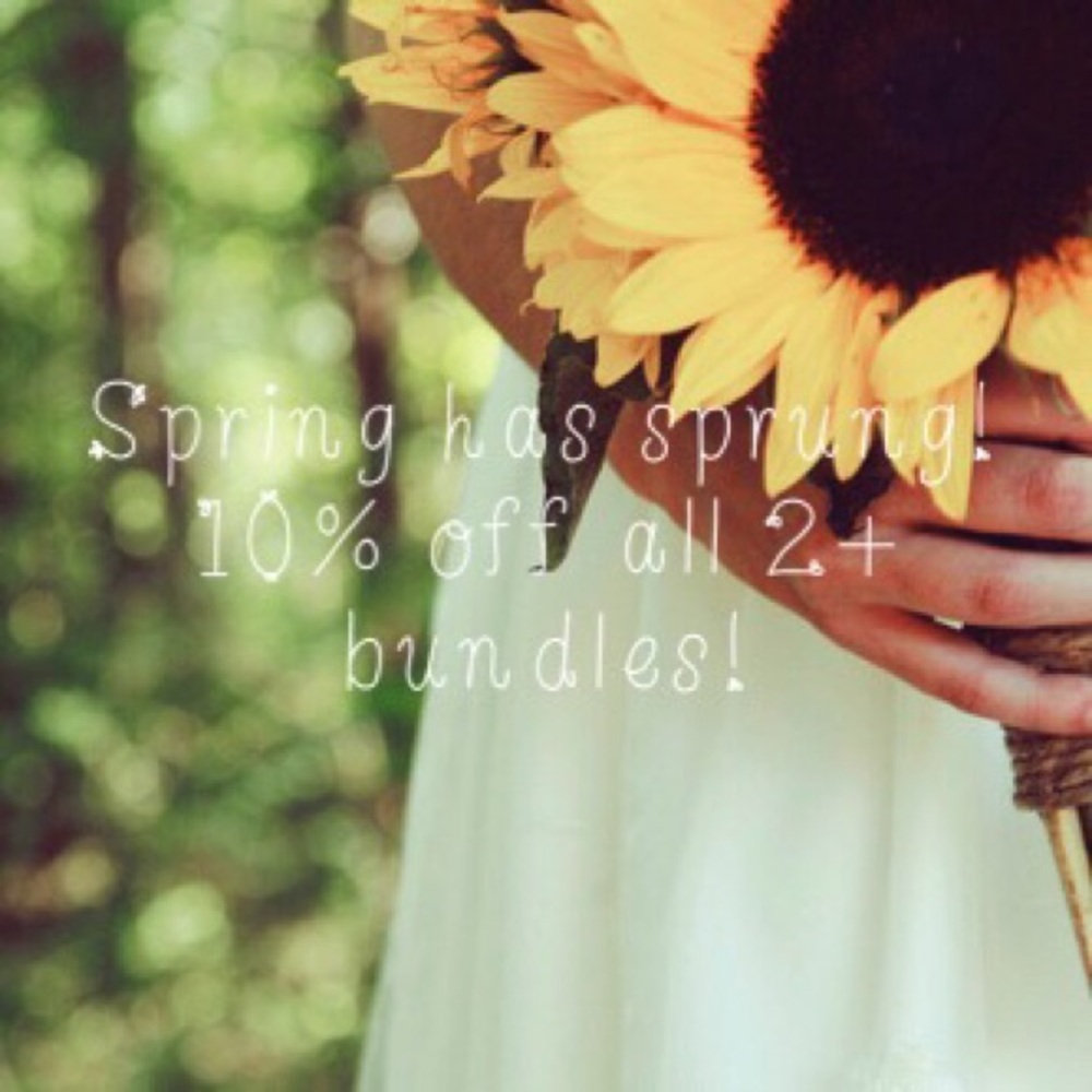 Spring is finally here! Get 10% off
