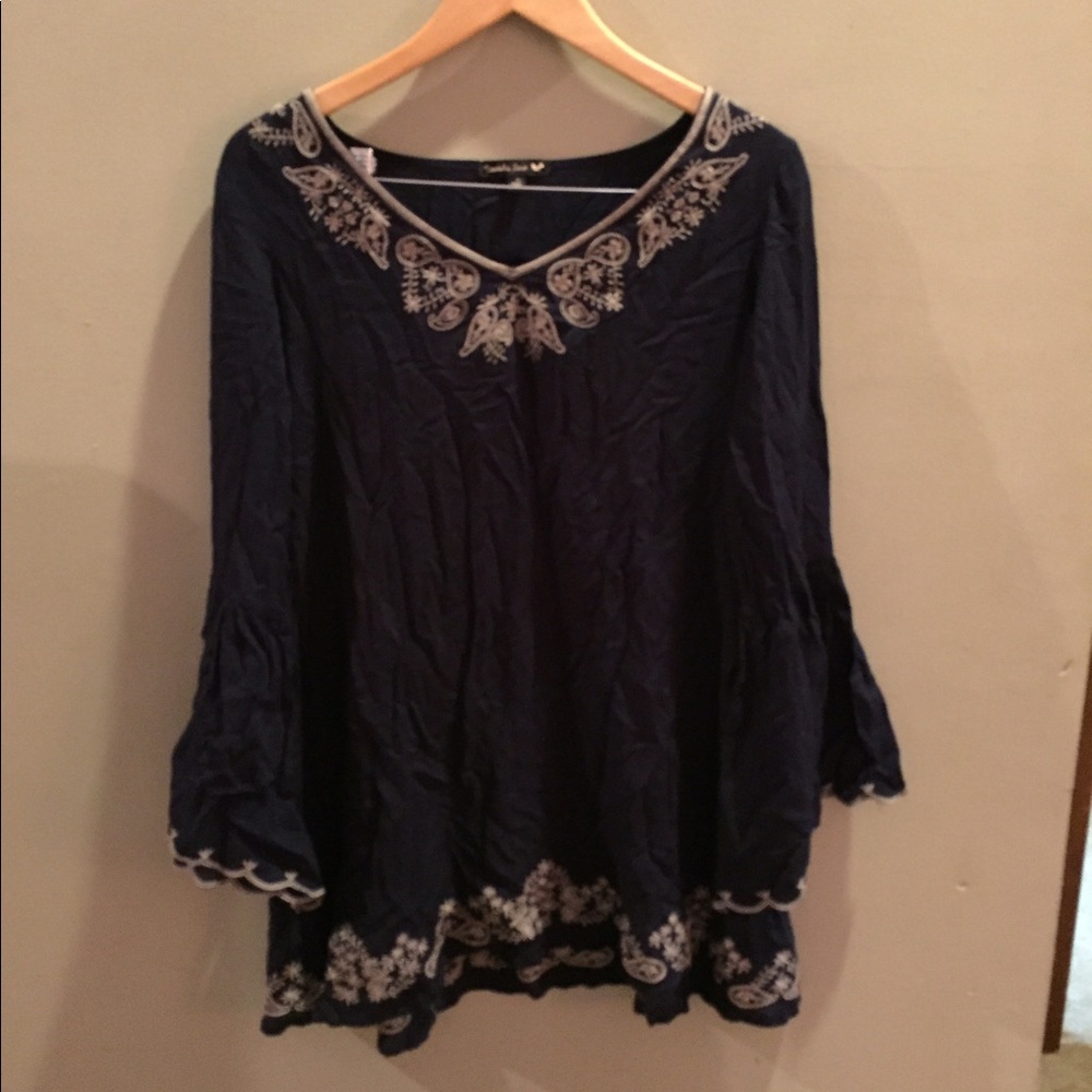 Flare, long sleeved dress