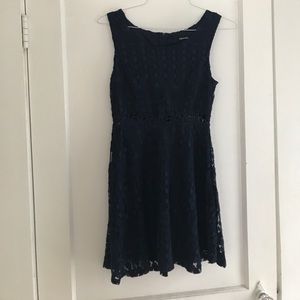 Navy blue lace dress