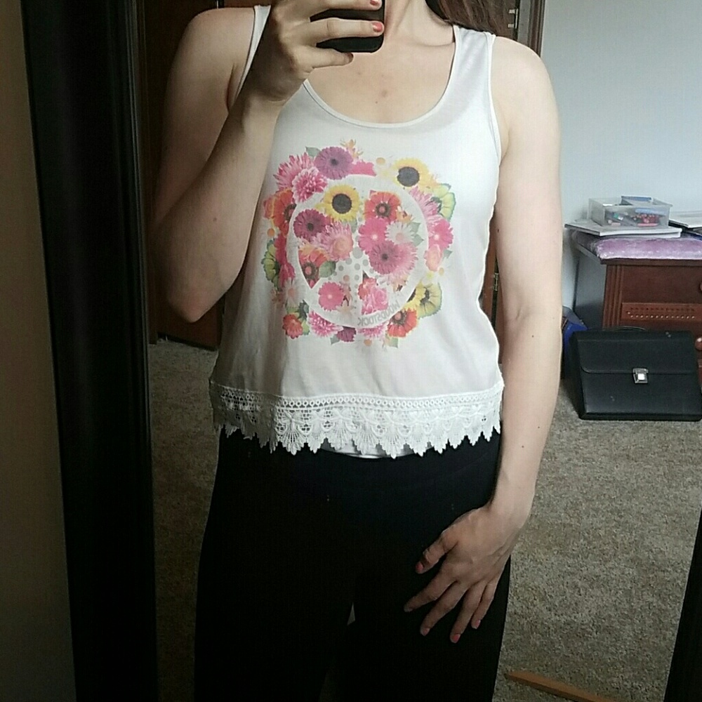 Festival life peace tank top
