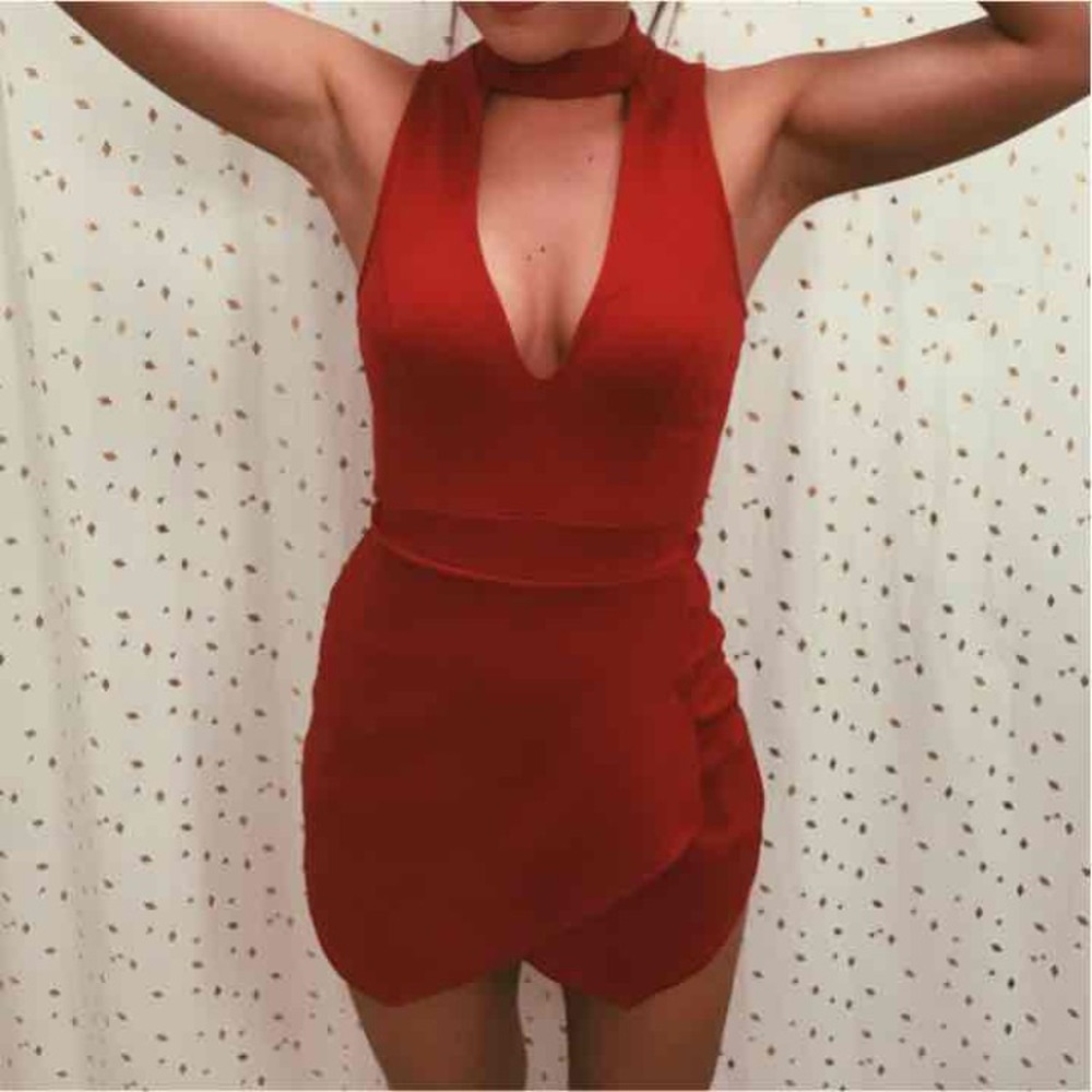 ❌❌SOLD Charlottes Russe red romper