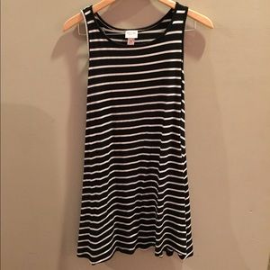Mossimo black and white tank dress