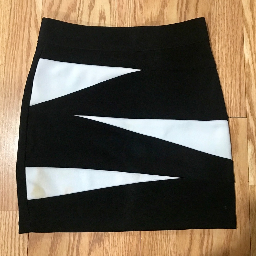 Black and white skirt