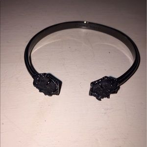 Kendra Scott Pinch Gunmetal Bracelet in BlackDusty