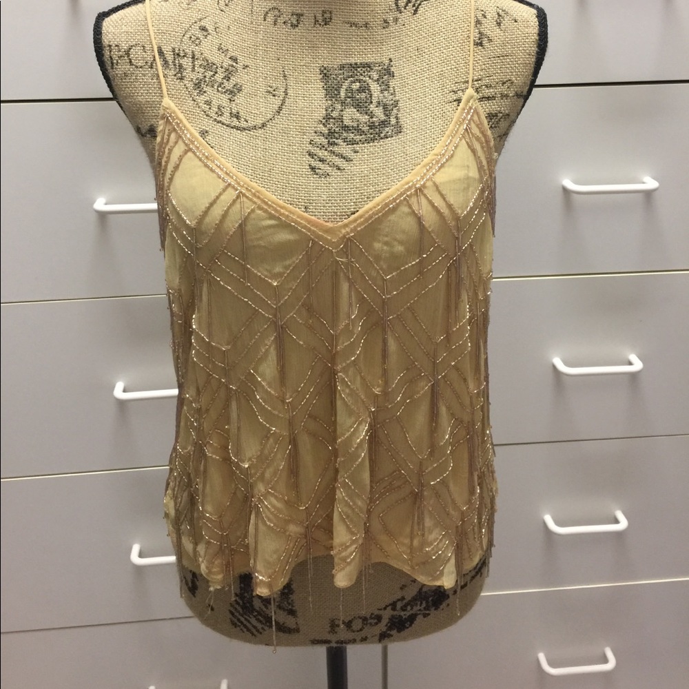 NWOT Free People Gatsby Beaded Tank!