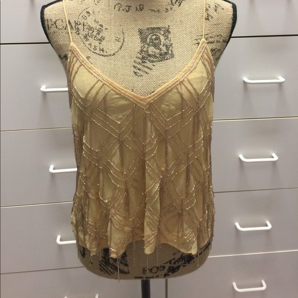 NWOT Free People Gatsby Beaded Tank! - Picture 1 of 3