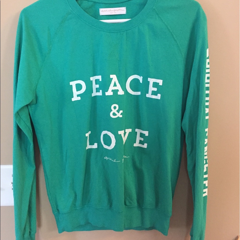 Spiritual Gangster Peace & Love sweatshirt, med.