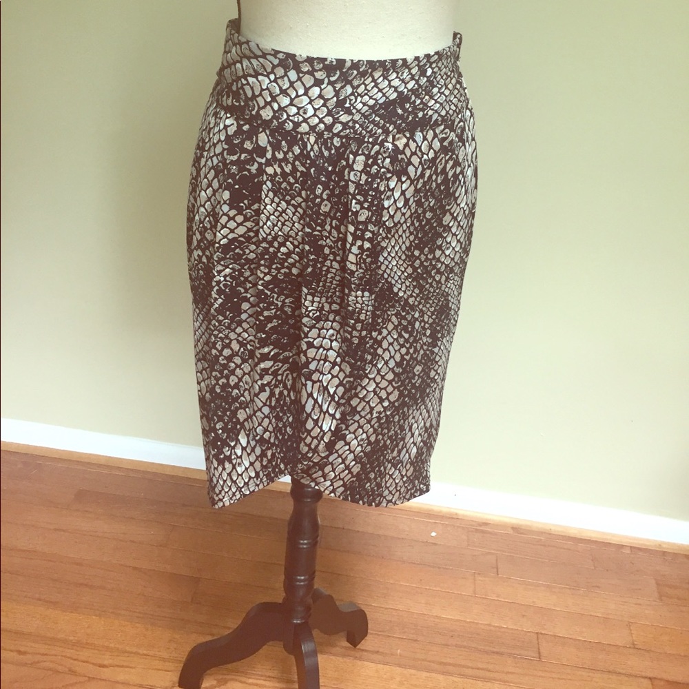 Ashley Stewart Reptile Print Skirt Size 18/20W