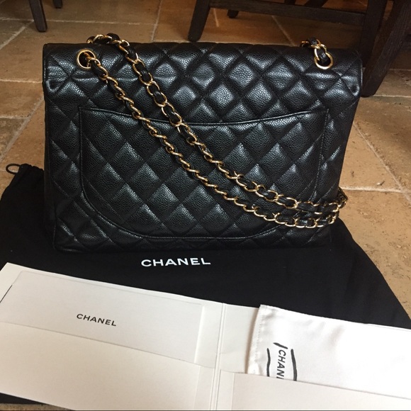Chanel black caviar maxi bag!! - Picture 2 of 7