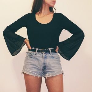 ❌SOLD❌ SHEER  BOHO TOP WITH LACE DETAILING