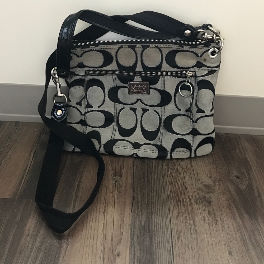 Black Coach Poppy Purse