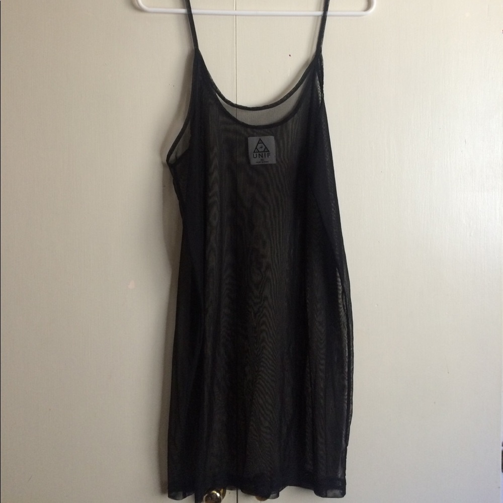 UNIF black mesh slip