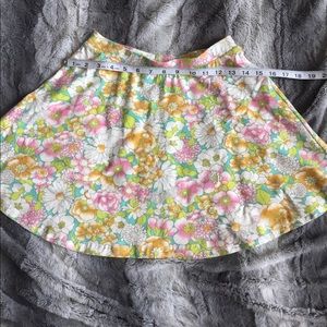 Forever 21 floral bright mini skirt