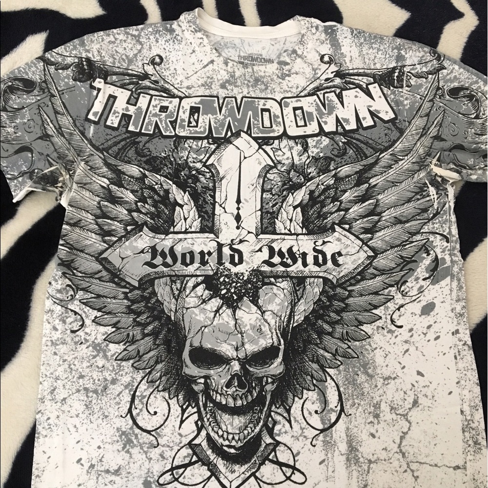 Throwdown MMA brand athletic fit shirt