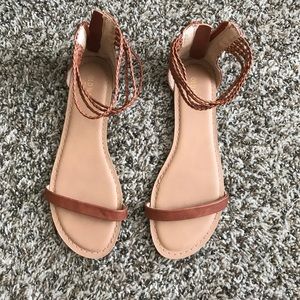 brown sandals