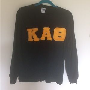 Kappa Alpha Theta sorority long sleeved letter tee