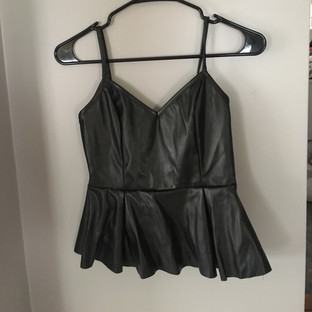 Pleather tank top