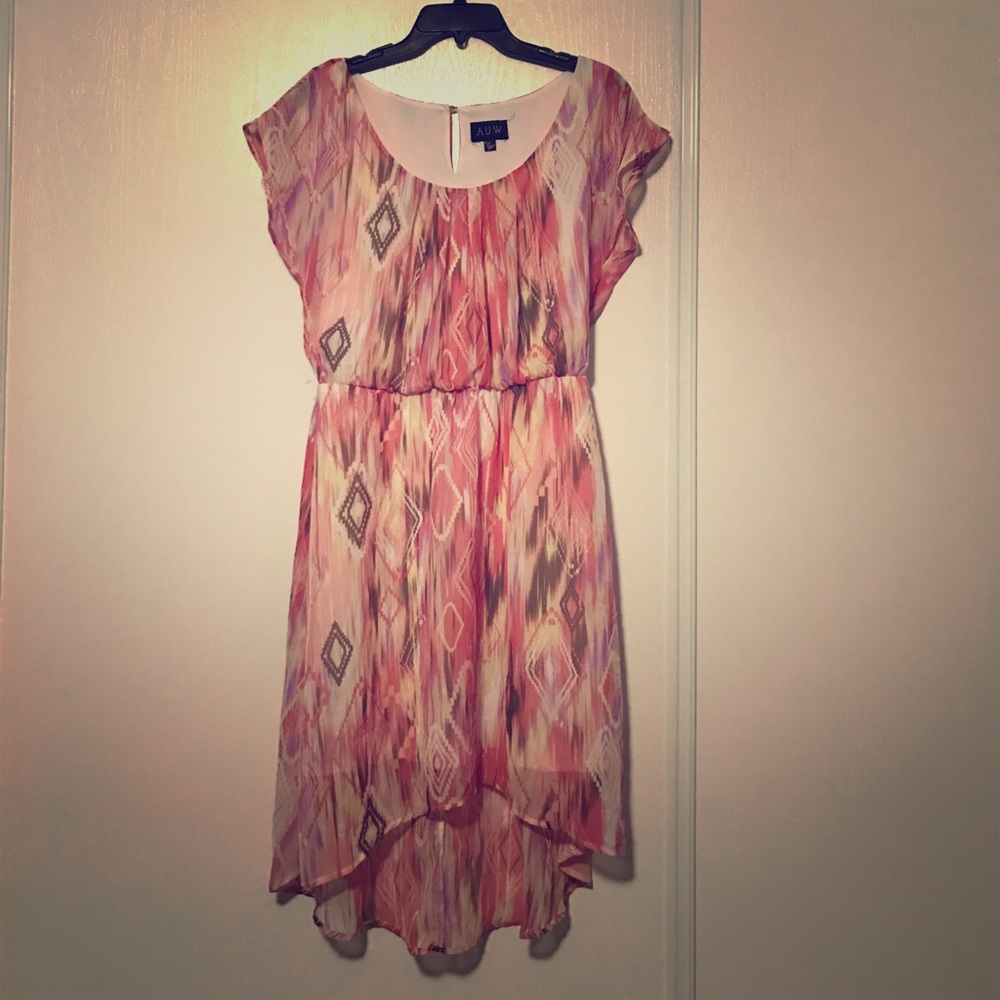 AUW Aztec High Low Sun Dress