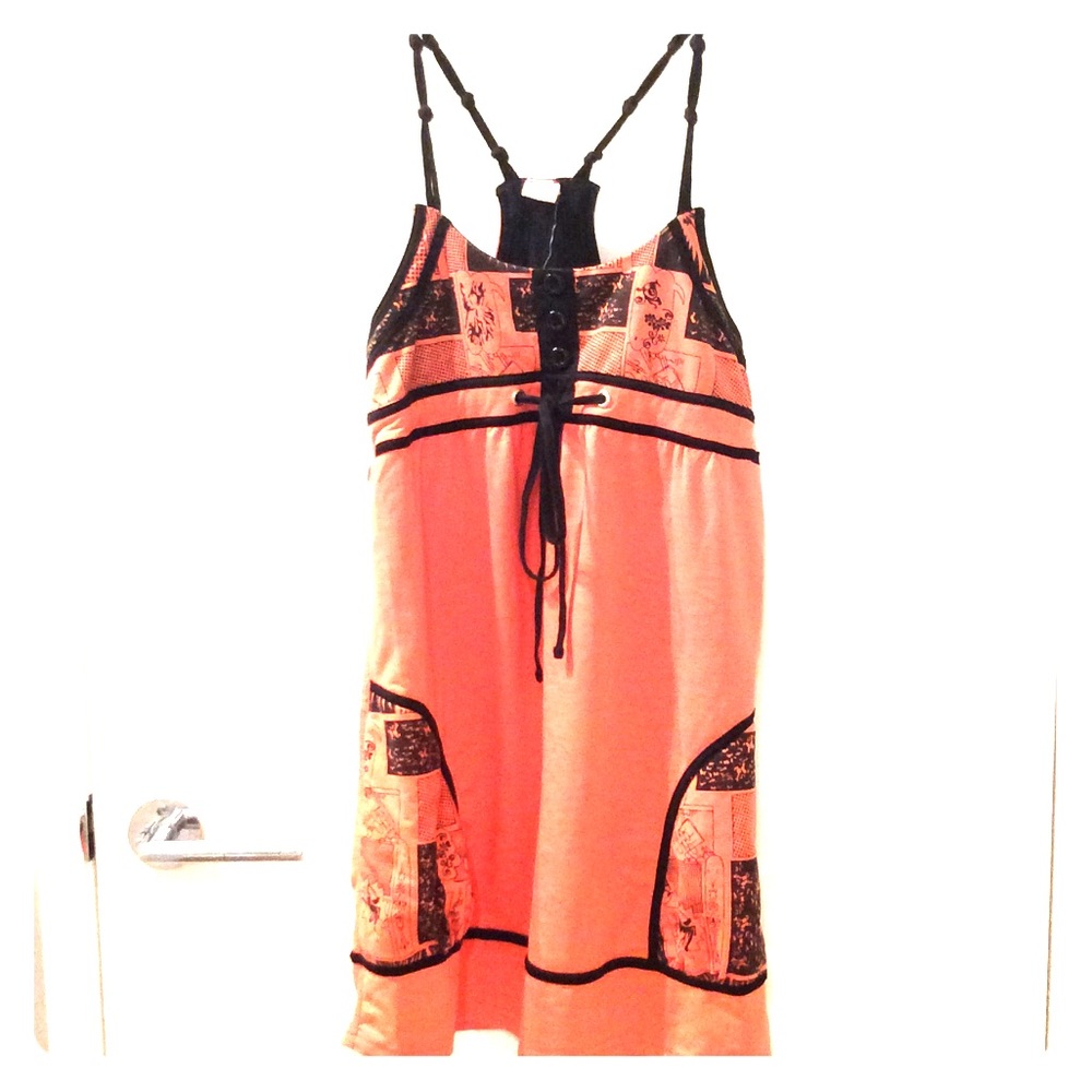 Orange summer dress