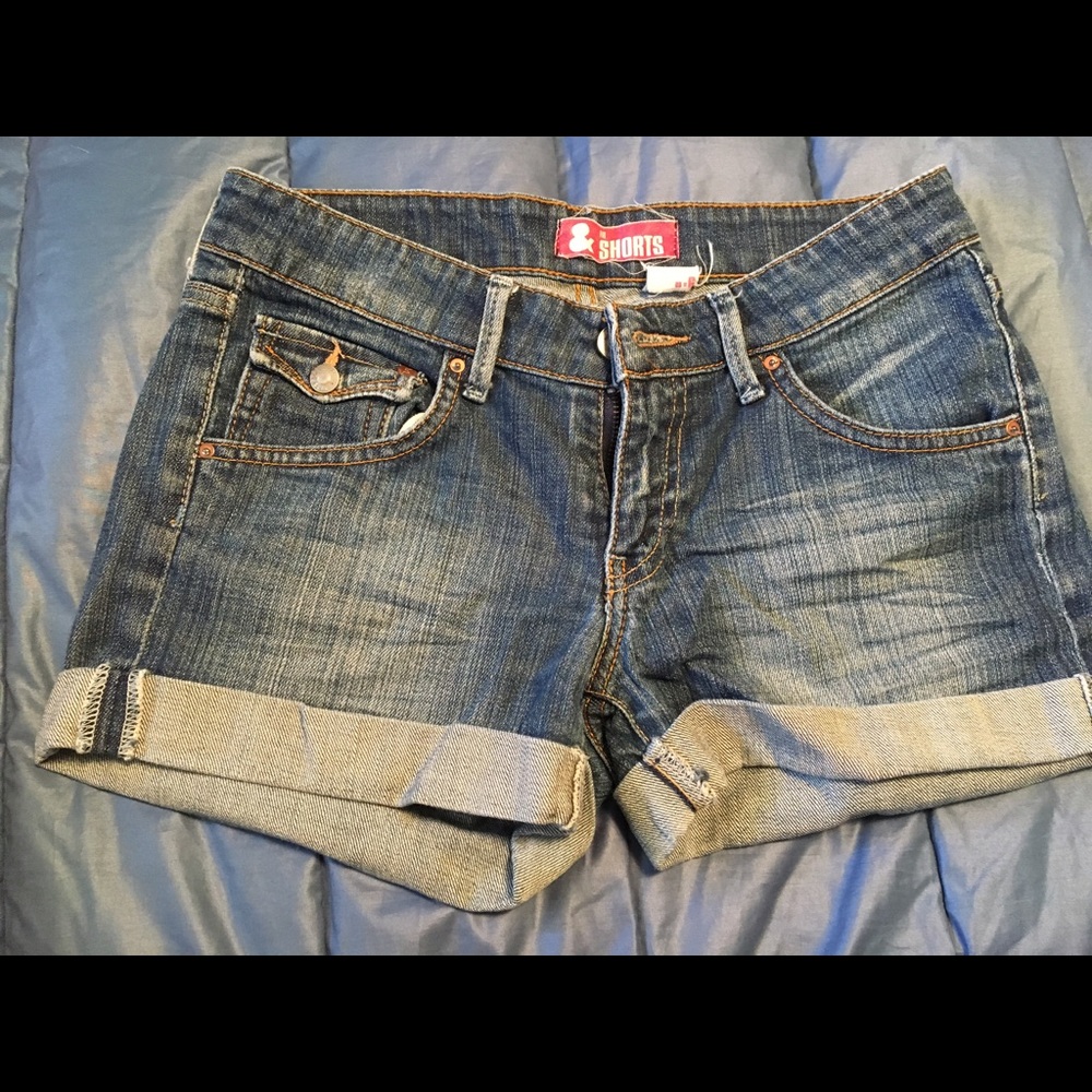 Size six denim shorts