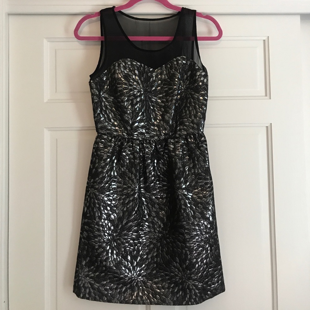 Black embellished dress 2