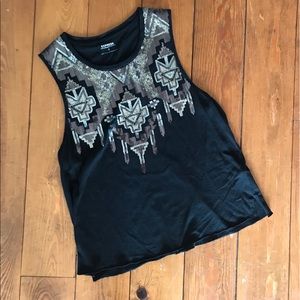 Sequin Muscle Tee