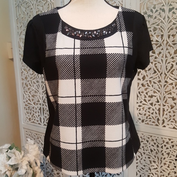Worthington Tops - Worthington Black & White Blouse