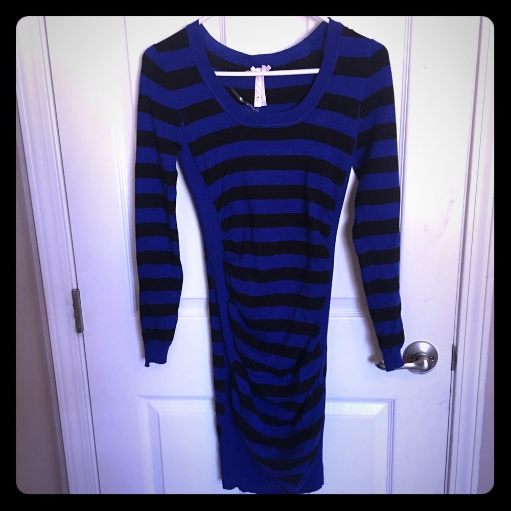 Form fitting sweater dress