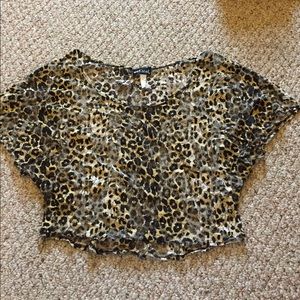Cheetah Crop top