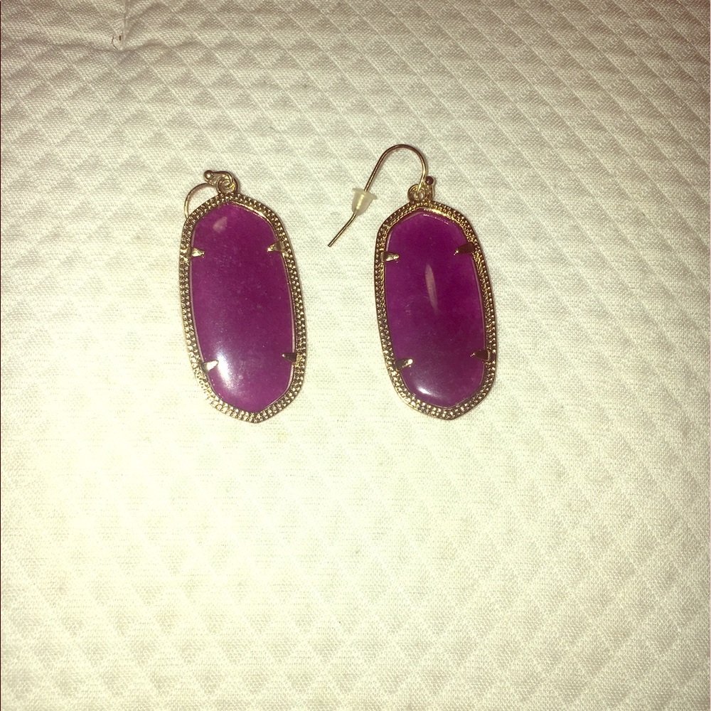 Purple Kendra Scott earrings