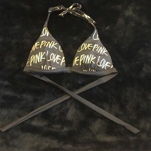 Pink Swim black and gold bikini top Pink Swim black and gold bikini top