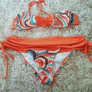 Brightly colored bikini