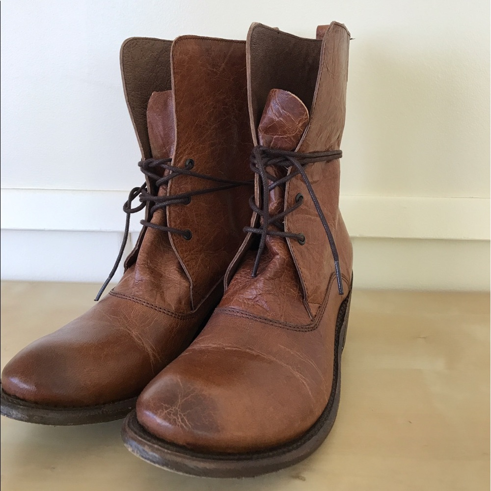 Anthropologie Leather Boots