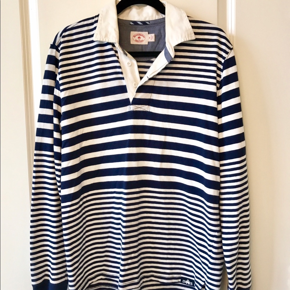 SALE Brooks Brothers Long Sleeve Polo Medium