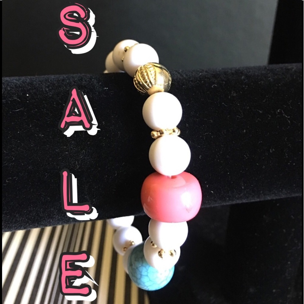 3 FOR $15.                   White beaded Bracelet