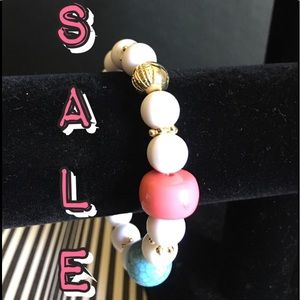 3 FOR $15.                   White beaded Bracelet