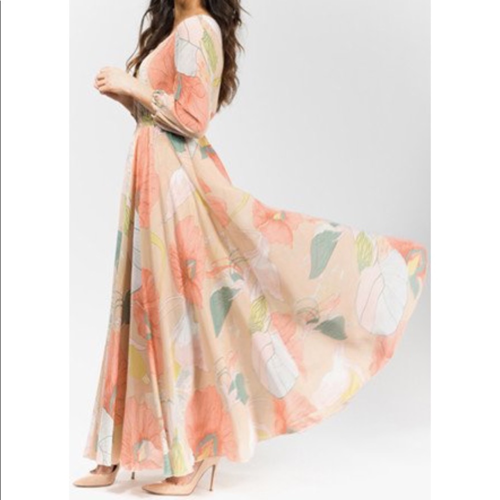 NWT Mode-sty Gorgeous Garden Party Maxi XS