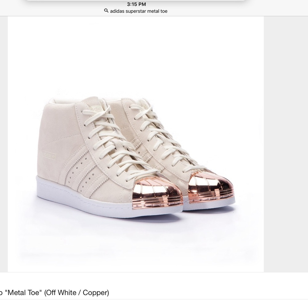 FOUND Adidas Superstar UP Metal Toe 8.5 Women's